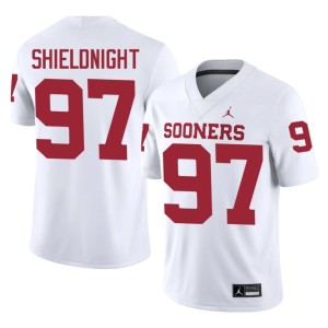 OKLA Sooners #97 2026 White Alex Shieldnight Men's Jerseys 213400-896