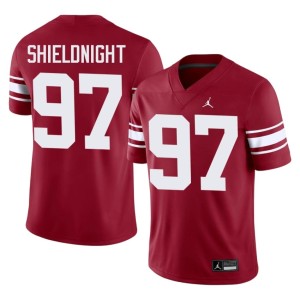 Throwback #97 2026 Men's Alex Shieldnight Crimson Sooners Jersey 616118-520