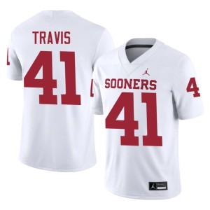 White Barrett Travis Embroidery Men OKLA Sooners #41 Jersey 678357-875