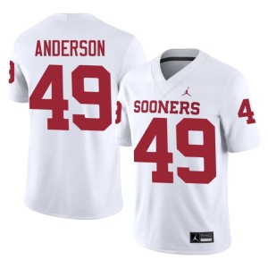 OKLA White Ben Anderson #49 NCAA Men's Jerseys 741891-539