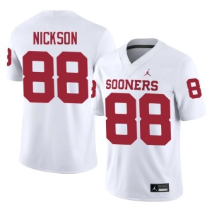 Men's #88 CJ Nickson Alumni White OKLA Jerseys 888338-180