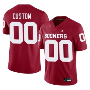 Sooner State Crimson #00 Men Replica Custom Jerseys 590784-928