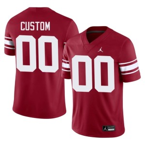 Throwback Mens Crimson #00 OU Game Custom Jerseys 239854-579