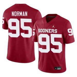 Daniel Norman Boomer Sooner #95 Game Crimson Men Jersey 890685-339