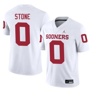 David Stone Men NCAA White #0 Oklahoma Jerseys 904262-952