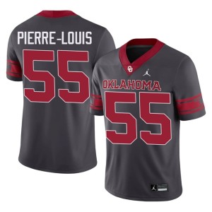 Alternate Anthracite #55 Game Men's Eddy Pierre-Louis Oklahoma Jersey 612559-294