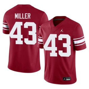 Throwback Sooner State #43 Limited Crimson Grayson Miller Men's Jersey 481142-413