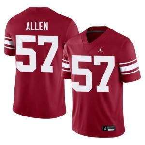 Throwback Men Alumni Gunnar Allen Crimson OU #57 Jerseys 649125-837