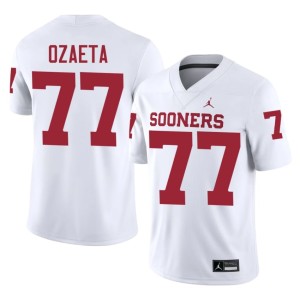 Replica Heath Ozaeta #77 Mens White Sooners Jerseys 763771-992