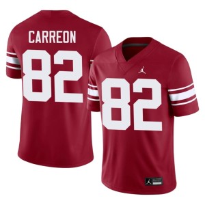 Throwback OU Sooners Crimson Ivan Carreon Replica #82 Men Jersey 999297-598