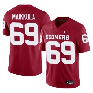 Oklahoma 2026 Men's Jake Maikkula #69 Crimson Jersey 945870-521
