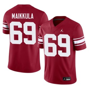 Throwback Jake Maikkula OU Sooners Alumni Men's Crimson #69 Jerseys 554973-873
