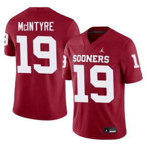 OKLA Sooners Kade McIntyre Crimson 2026-27 #19 Men's Jersey 494990-215