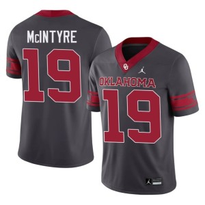 Alternate Mens Anthracite #19 2026 Sooners Kade McIntyre Jersey 276069-457