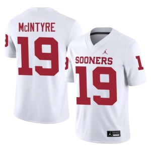 Oklahoma Kade McIntyre Replica Men #19 White Jersey 571556-120