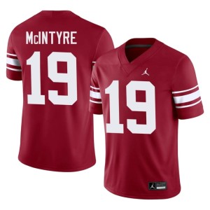 Throwback College Kade McIntyre Men Oklahoma Sooners #19 Crimson Jerseys 741990-546