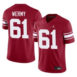 Throwback Kenneth Wermy Men's Crimson Player OU #61 Jersey 594716-424