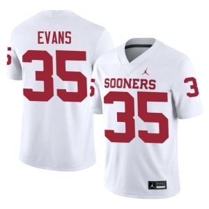 White Men's #35 Liam Evans Alumni OU Sooners Jersey 644666-997