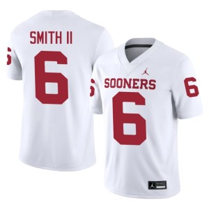 Nigel Smith II #6 White Men Sooners Alumni Jersey 616820-852
