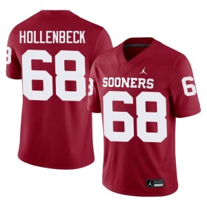 Owen Hollenbeck Player Crimson Mens OKLA Sooners #68 Jerseys 291913-813