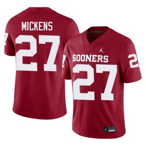 Mens Preston Mickens College University of Oklahoma Sooners Crimson #27 Jerseys 286788-459