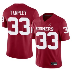 University of Oklahoma Sooners High School #33 Crimson Mens Preston Tarpley Jerseys 389377-246