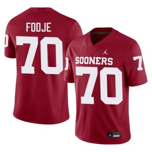 #70 Alumni OU Sooners Ryan Fodje Men's Crimson Jersey 642835-332