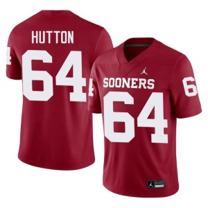 OKLA Sooners Sean Hutton Men #64 Crimson Alumni Jerseys 421781-458