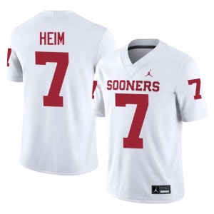 OU Mens Official Taylor Heim #7 White Jerseys 685924-557