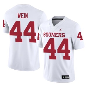 High School Taylor Wein #44 University of Oklahoma Sooners Mens White Jersey 628501-138