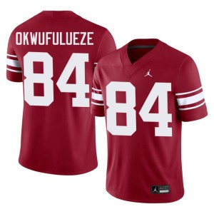 Throwback Sooner State Crimson Replica Men #84 Xavier Okwufulueze Jersey 653881-678