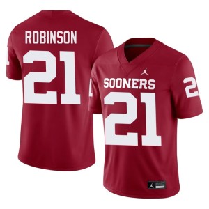 #21 Player Crimson OKLA Men's Xavier Robinson Jerseys 239230-828