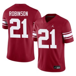 Throwback Xavier Robinson Crimson 2026 Men's Sooners #21 Jersey 485957-675