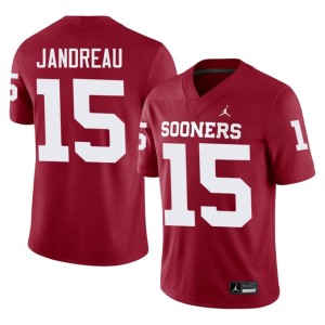 #15 Oklahoma Sooners Men's 2026 Beau Jandreau Crimson Jersey 199837-963