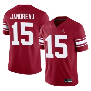 Throwback #15 2026 Crimson Beau Jandreau OU Mens Jersey 809844-165