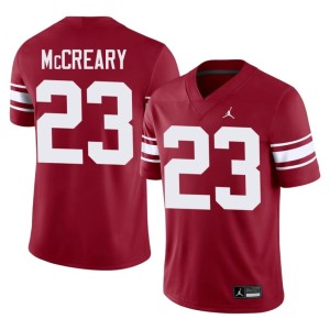 Throwback Ben McCreary Boomer Sooner 2026 #23 Crimson Men's Jersey 952785-613
