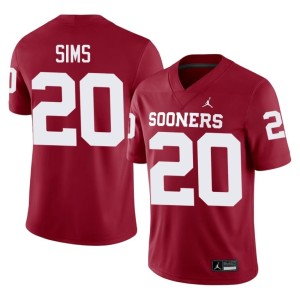 Men Oklahoma Crimson Billy Sims #20 Game Jerseys 921767-130