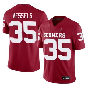 Game Oklahoma Men's #35 Billy Vessels Crimson Jerseys 300813-522