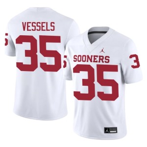 Mens 2026-27 University of Oklahoma Sooners Billy Vessels White #35 Jerseys 818529-991