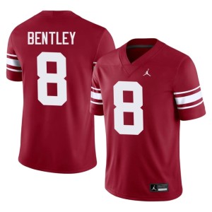 Throwback Men #8 Bowe Bentley OKLA Game Crimson Jersey 476526-490