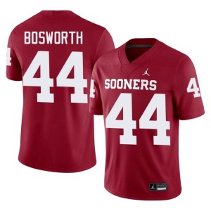 Men Crimson Game OU Sooners #44 Brian Bosworth Jersey 947153-777