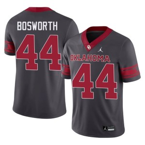 Alternate Anthracite #44 Men's Official Brian Bosworth Boomer Sooner Jersey 495638-407