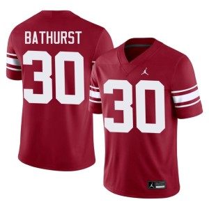 Throwback Men's #30 High School Dane Bathurst Oklahoma Sooners Crimson Jerseys 422566-782