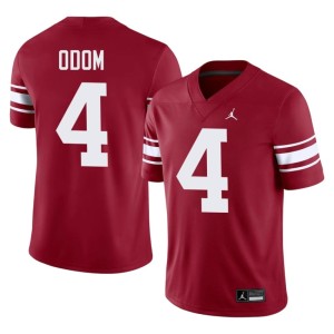 Throwback Official Men's Daniel Odom #4 Crimson Boomer Sooner Jersey 300924-468