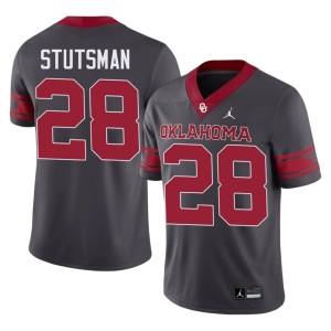 Alternate Men OU Limited Danny Stutsman #28 Anthracite Jerseys 913533-360