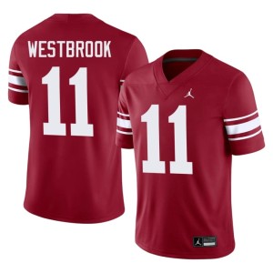 Throwback Dede Westbrook Mens #11 Crimson OKLA Stitched Jersey 517343-874