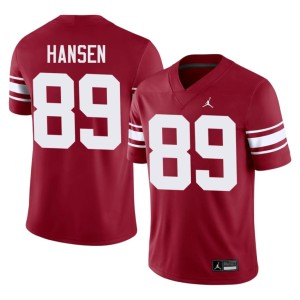 Throwback Player Crimson Men Oklahoma Hayden Hansen #89 Jersey 211291-683