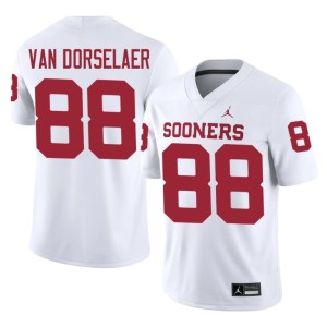 #88 University Jack Van Dorselaer University of Oklahoma Sooners White Mens Jersey 409847-992