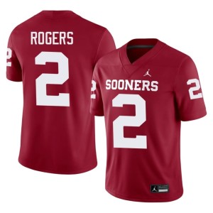 Men's Crimson Jahsiear Rogers Alumni Oklahoma #2 Jerseys 951575-572