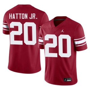 Throwback Sooners Crimson Men Alumni #20 Jonathan Hatton Jr. Jerseys 585702-607